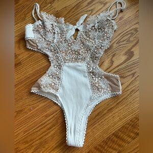 Skylar + Madison floral lace bodysuit